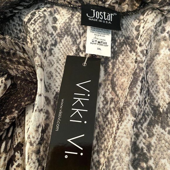 Python-Print Duster, Jostar, Size 3x - Picture 5 of 6
